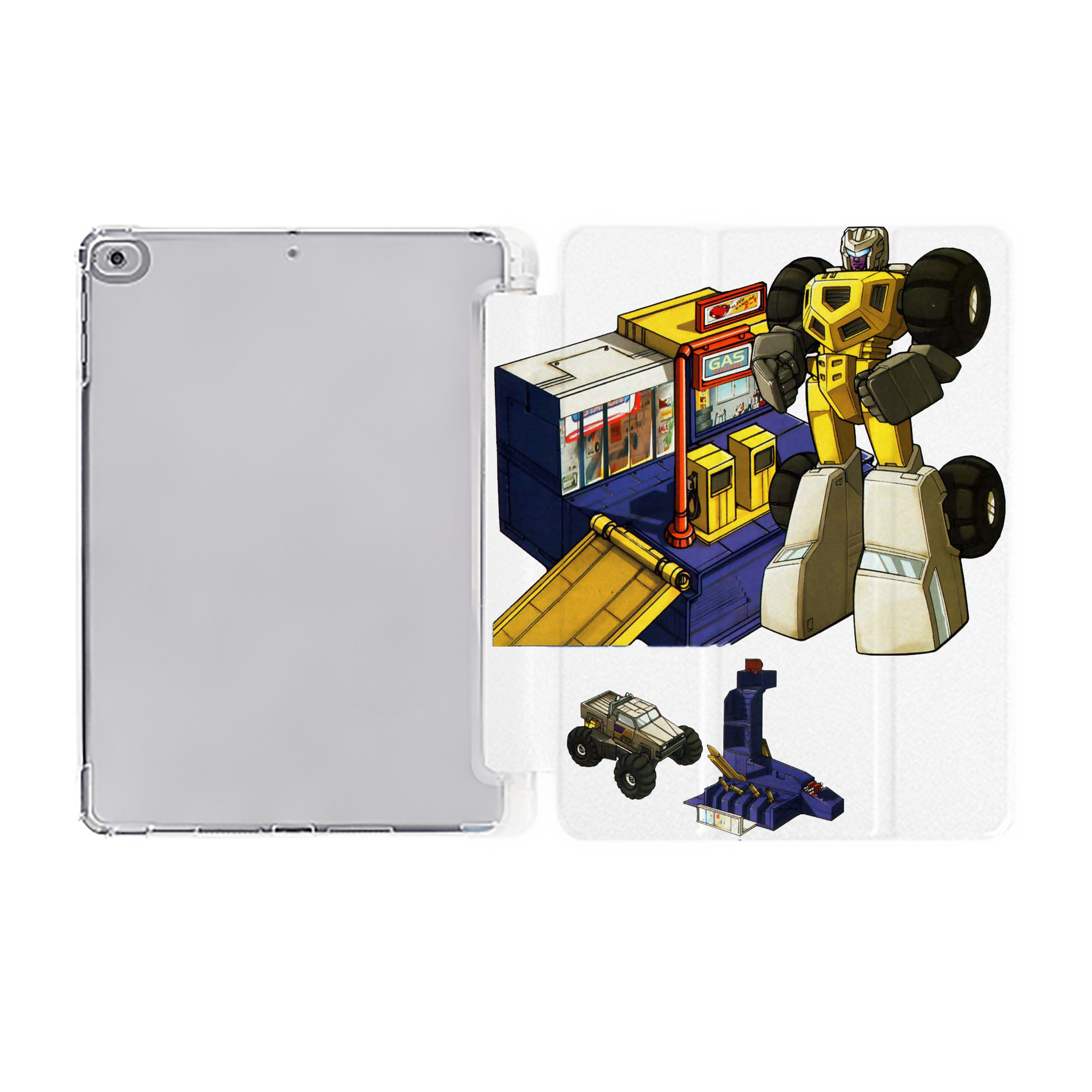 （画像用）  IPad ケース ペン収納付き 三つ折りスタンド PUレザー×シリコン 対応機種9.5/10.5/10.9インチ
